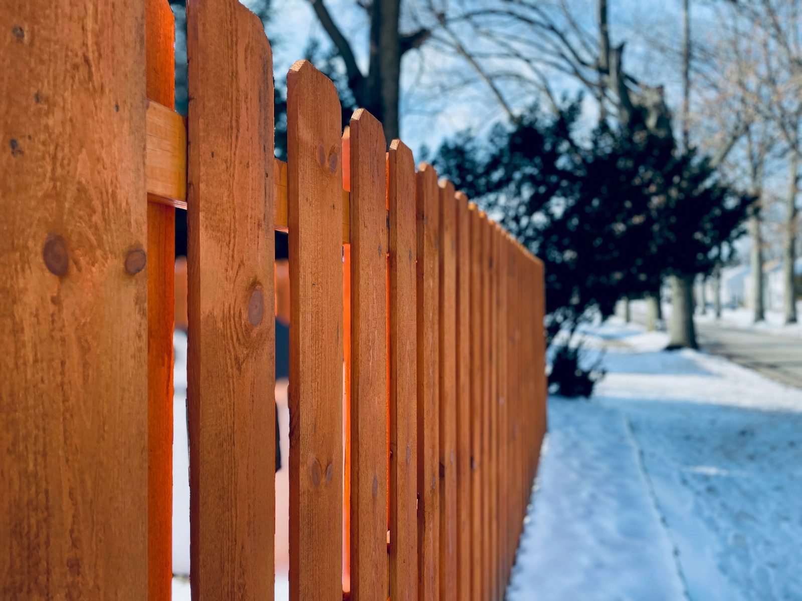 Fence painting and staining in Kelowna